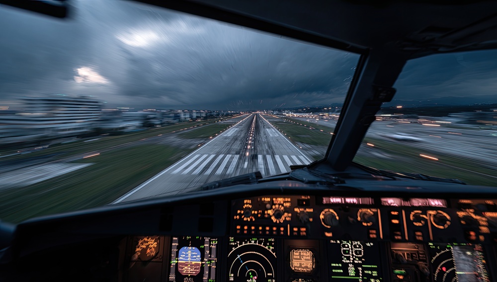 Airplane cockpit