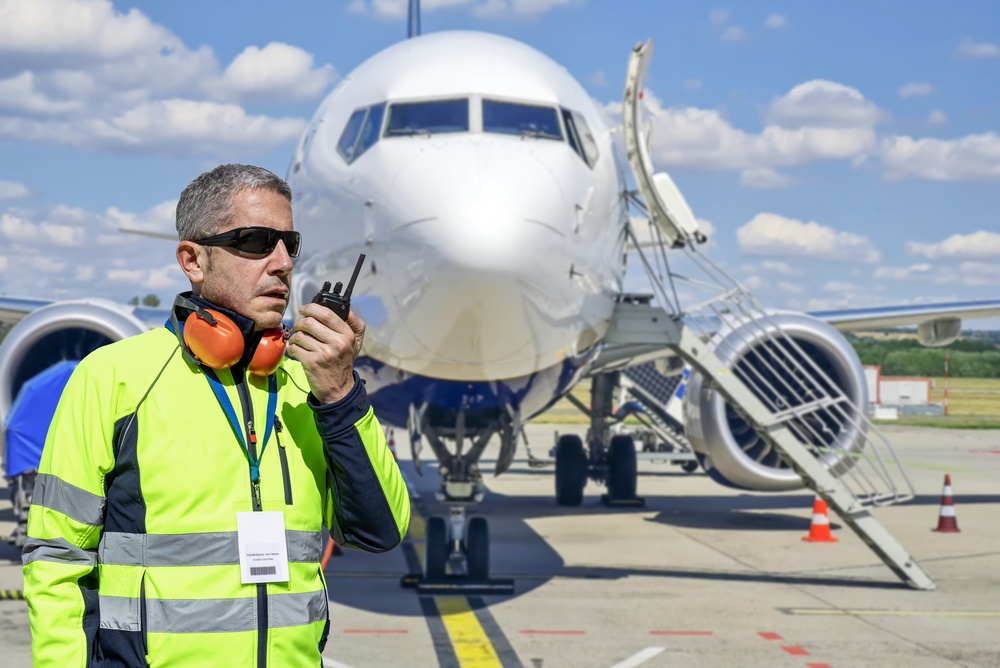 Aircraft maintenance worker